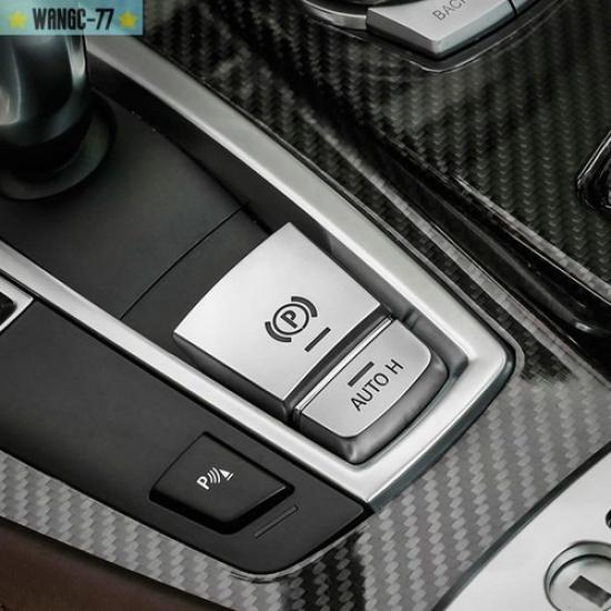 For BMW 5 6 7 X3 X5 X6 F10 Handbrake Auto Hold Button Switch Cover Chrome Trim