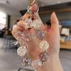 Bag Hanging Sweet Candy Keychain Anti-lost Transparent Beads Pendant Beaded Phone Chain  Key Decor