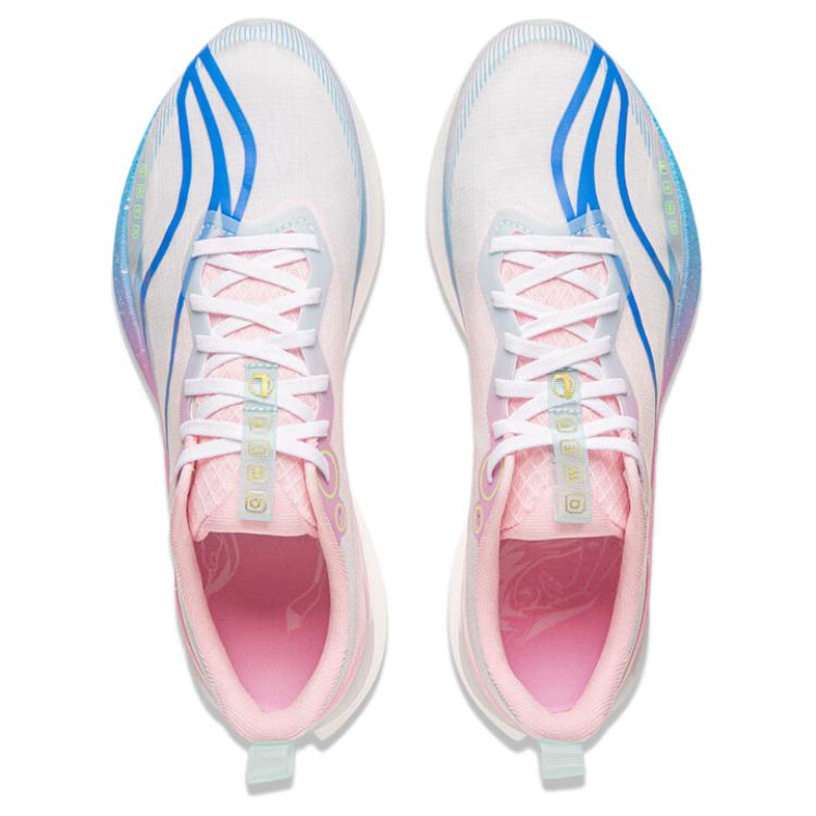 New LiNing Red Hare 8PRO Anti Slip Wear Resistant Low Top Racing Running Shoes Men's White Blue Pink ARPV003-31