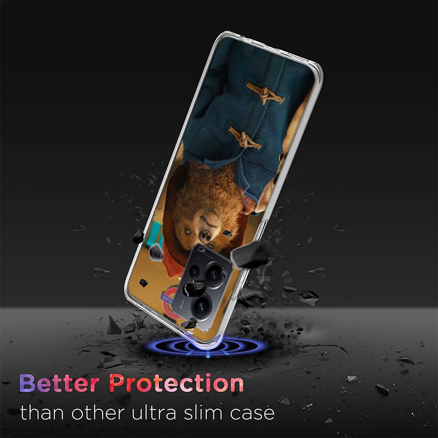 Cute P-Paddington Bear Phone Case For Redmi 12 13C 12C 15C 9 10 10C Note 13 Pro Plus 14 15 Pro 9T 9C 9A TPU Soft Cover Clear Cel