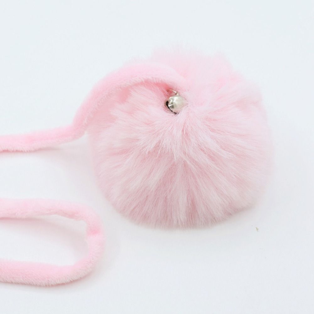 Funny Fluffy Cat Stick Spring Rope Ball Plush Retractable Interactive Teaser Hanging Training Cats Supplies Pet Toy