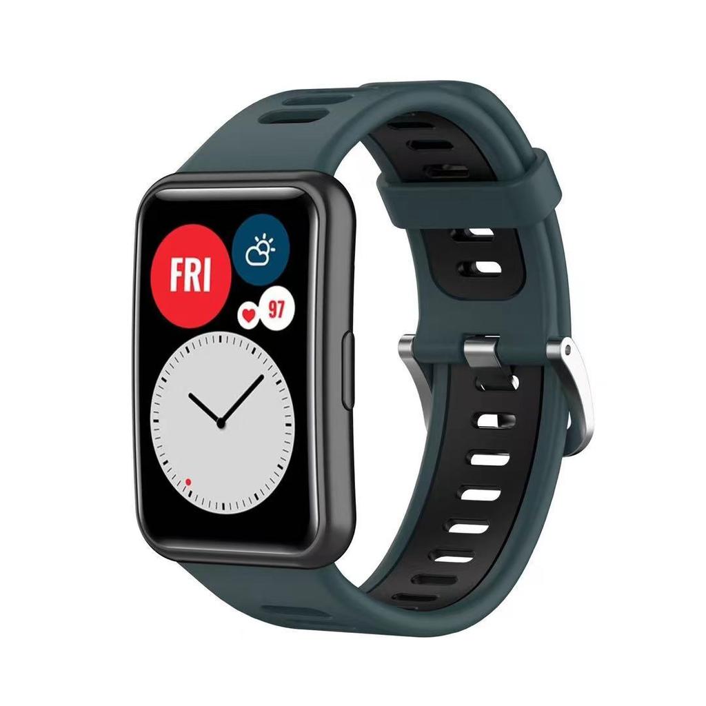 Silicone Strap For Huawei Watch Fit Original Smartwatch Replacement Band Belt Watch Accessories For Huawei Watch Fit New Corre