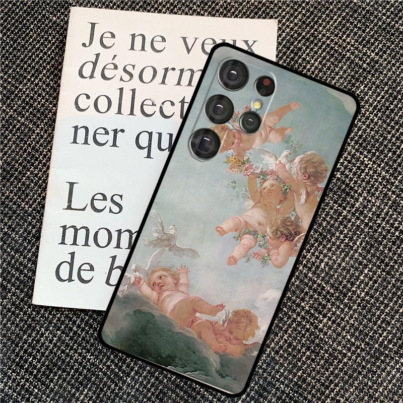 Renaissance Angels Case For Samsung Galaxy S23 Ultra S22 S20 S21 FE Note 10 20 Ultra S8 S9 S10 S24 Plus Cover