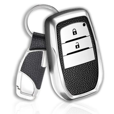 Kompatibel mit Toyota, Leder TPU Schlüsseletui, Schlüsselabdeckung, Karabinerhaken, Schlüsselhülle, Schlüssel