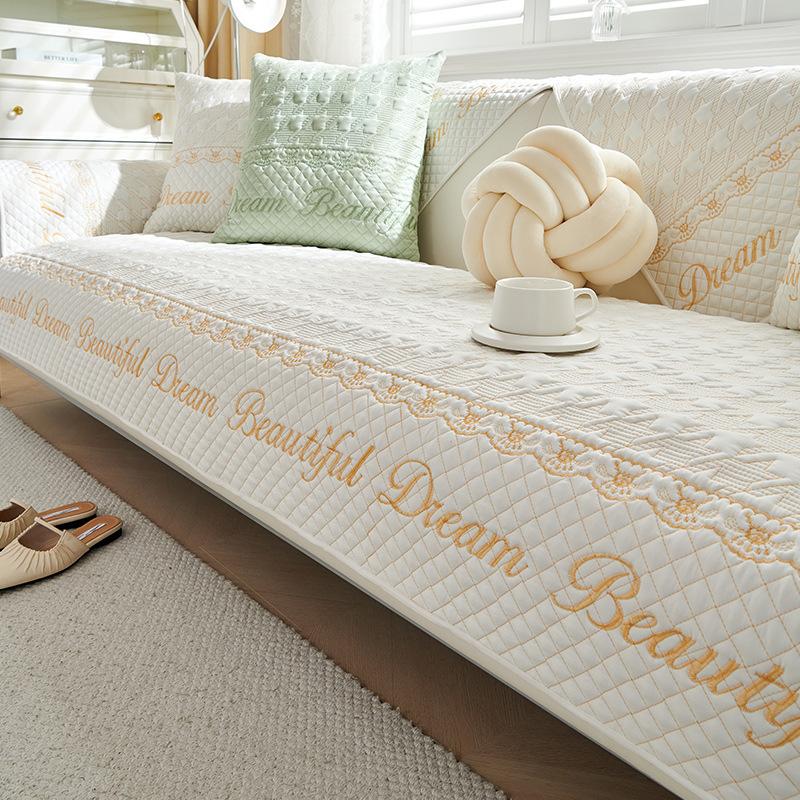Spring Sofa Cushion Nordic High-Grade Cushion Four Seasons Universal Non-Slip Non-Stuffy Cover Cloth