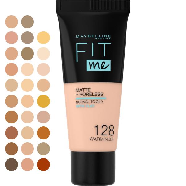 

Maybelline Matte & Poreless Foundation 128 Warm Nude 30ml