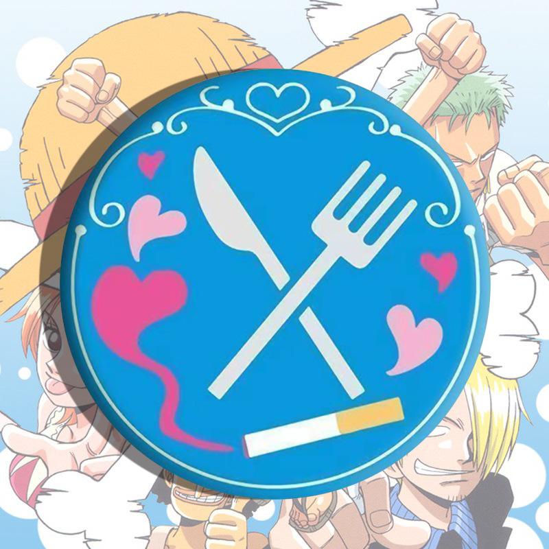 Badge Anime Japanese Cartoon Pin Metal Enamel Brooch Cosplay Accessories Luffy Zoro Nami Chopper Sanji Collection