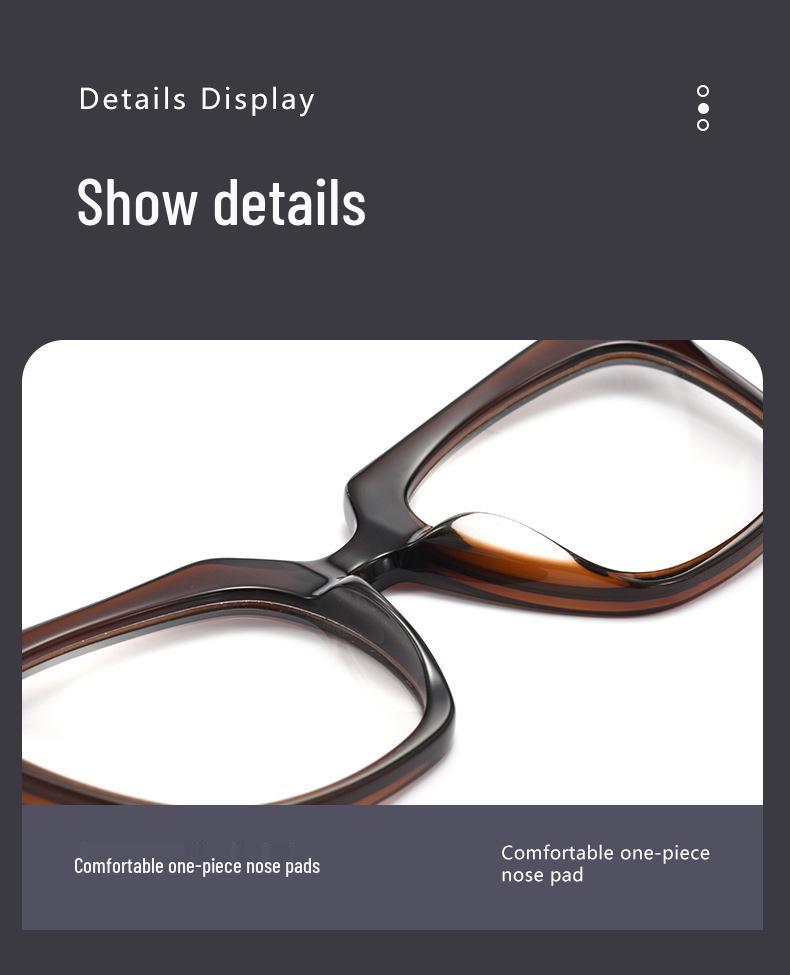 Korean Style Retro Black Acetate Prescription Eyeglass Frames