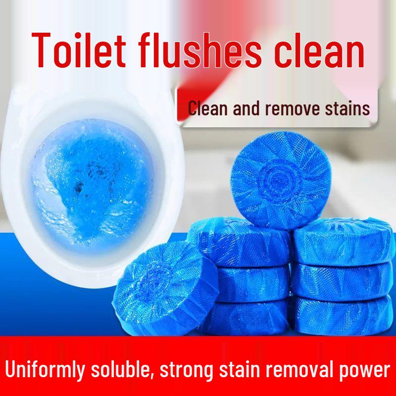 Blue Bubble Toilet Cleaner - Scented, Deodorizing Descaler & Disinfectant