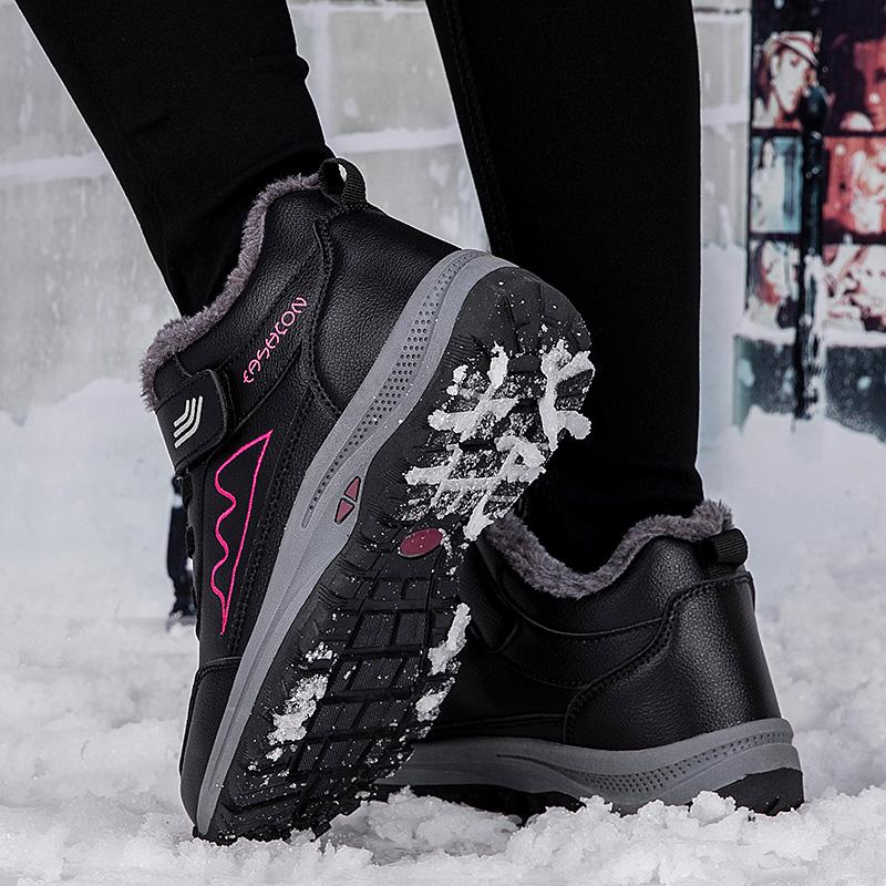 Autumn/Winter Men's Plel Warm Cotton Shoe Large -sized Outdoor Fight Slip -resistant Elderly Cotton Shoe