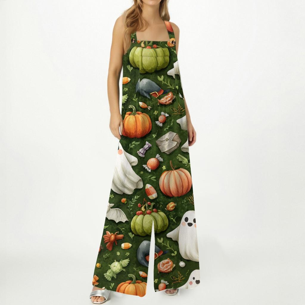 Dámský overal Potištěný Ležérní Volný Overal