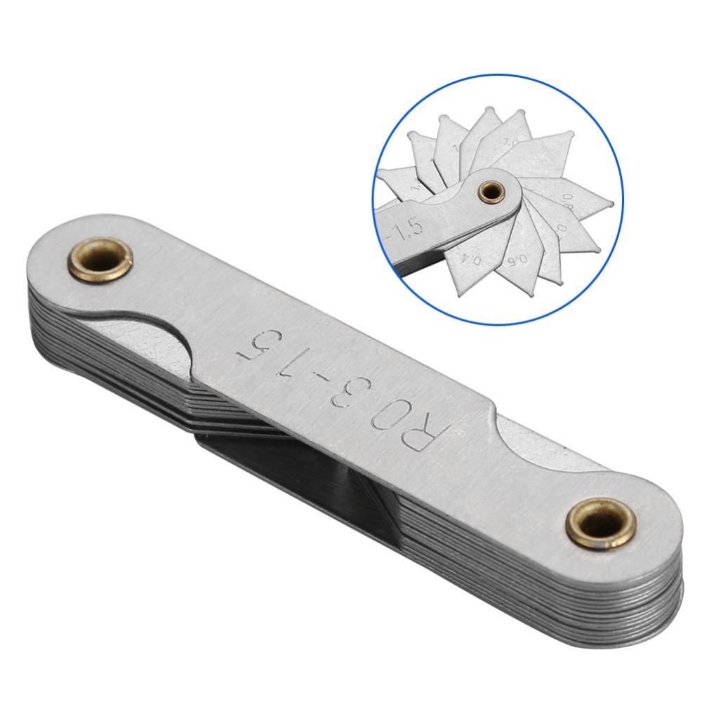 Stainless Steel Radius Fillet Gauge External Internal Fillet Gauge Set Industrial Measurement