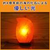Umeken Honpo Rock Salt Lamp with Leaf-Shaped Socket and Power Cord, Made In Japan, Perfect for Home Decor or Gifts