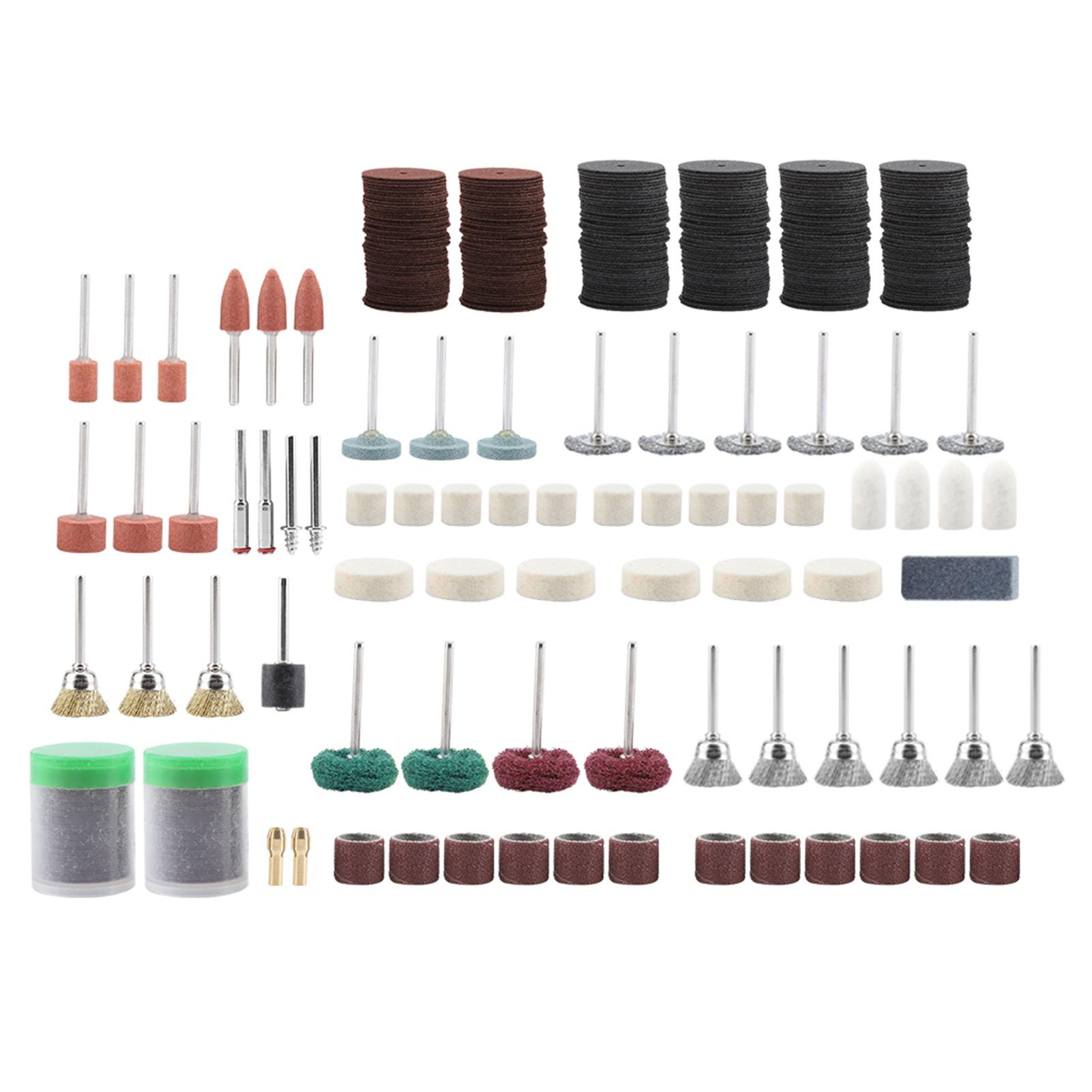 

347Pcs Grinding Sanding Polishing Rotary Tool Wheel Accessory Kit Set