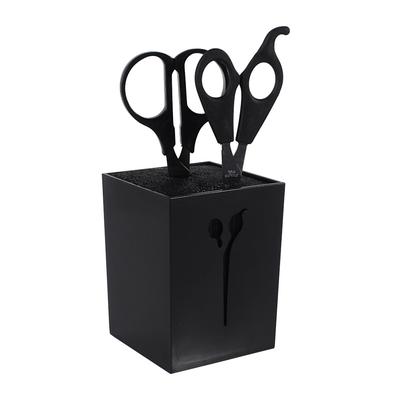 Peignes de Salon de Coiffure Professionnel Barbier Pinces Support Ciseaux Outil (Noir)