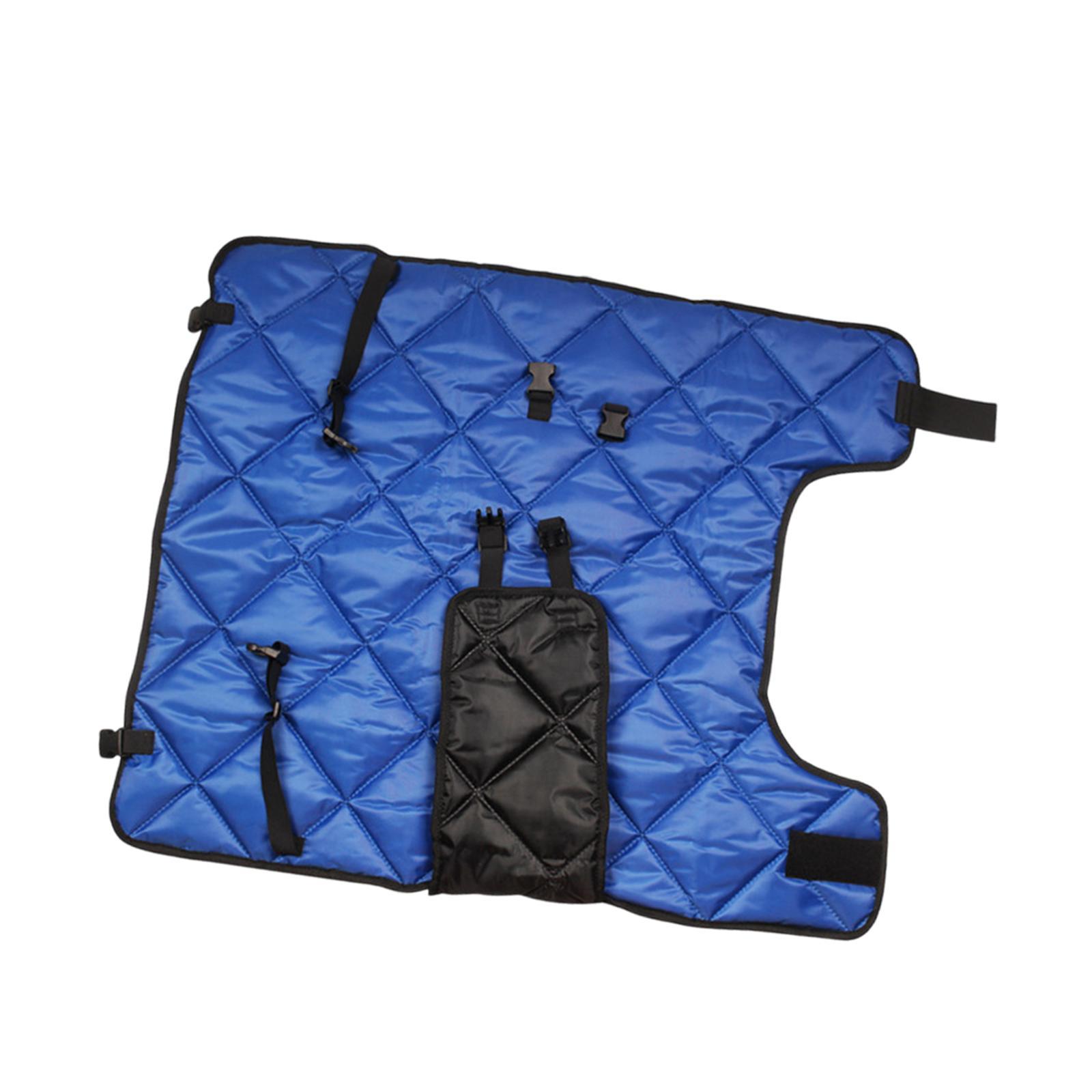 

Calf Blanket Cold Resistance Vest Breathable Winter Cow Warmming Jacket for Animal Farm Cold Protection Newborn Calf Livestock синий