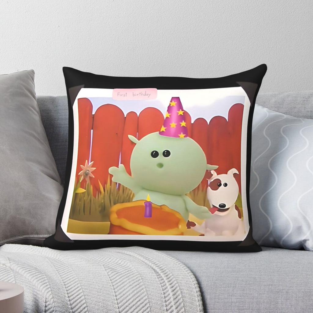 Nanalan Mona Russer Erster Geburtstag Quadratischer Kissenbezug Polyester Leinen Samt Bedruckt Reißverschluss Dekoration Auto Kissenbezug