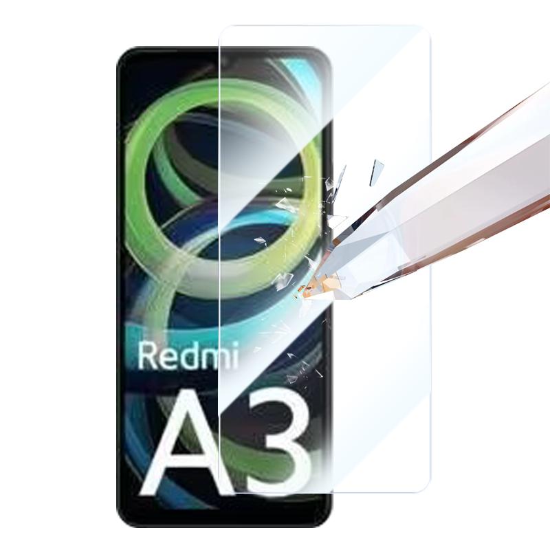 RURIHAI 10Pcs For Xiaomi Redmi A3+ Screen Protector Clear 9H Hardness High Aluminium-silicon Glass Film