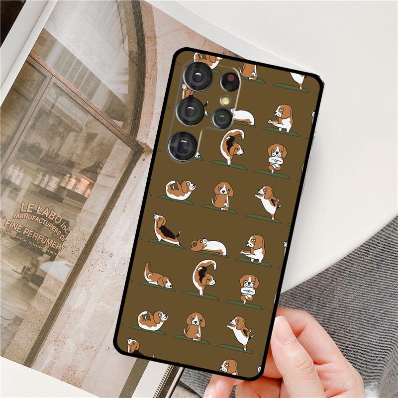 Cartoon Beagle Hund Handyhülle Für Samsung Galaxy S24 Ultra S9 S10 S20 S21 S22 S23 Plus S24 FE S25 Ultra Cover