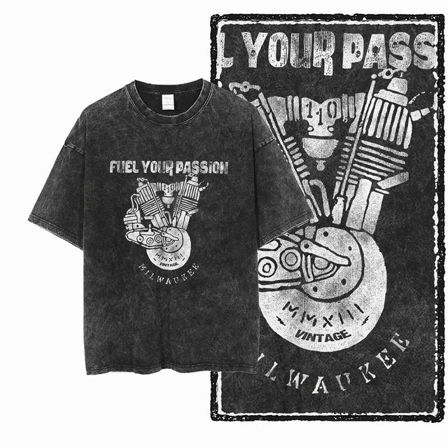 THE COOLMIND YM MOTOR CYCLE THEME Cotton T-Shirt 4XL