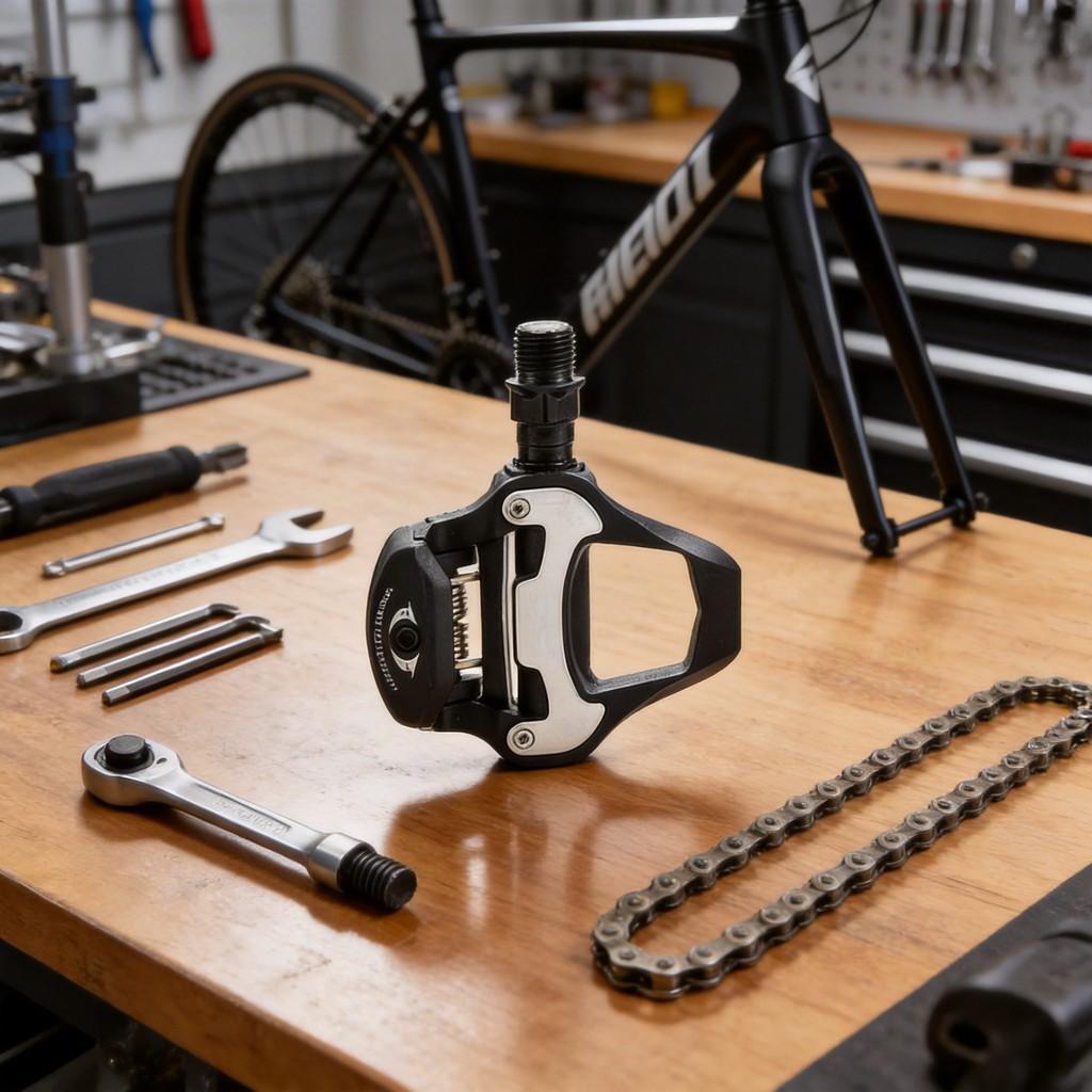 Alloy Bicycle Pedals With Locking Mechanism For Road Cycling And Commuting Use