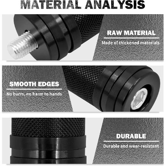 HDBUBALUS Shifter Peg Motorcycle Shift Lever Black CNC Billet Foot Pegs Compatible with Harley Dyna Sportster Softail Street Road Glide Touring