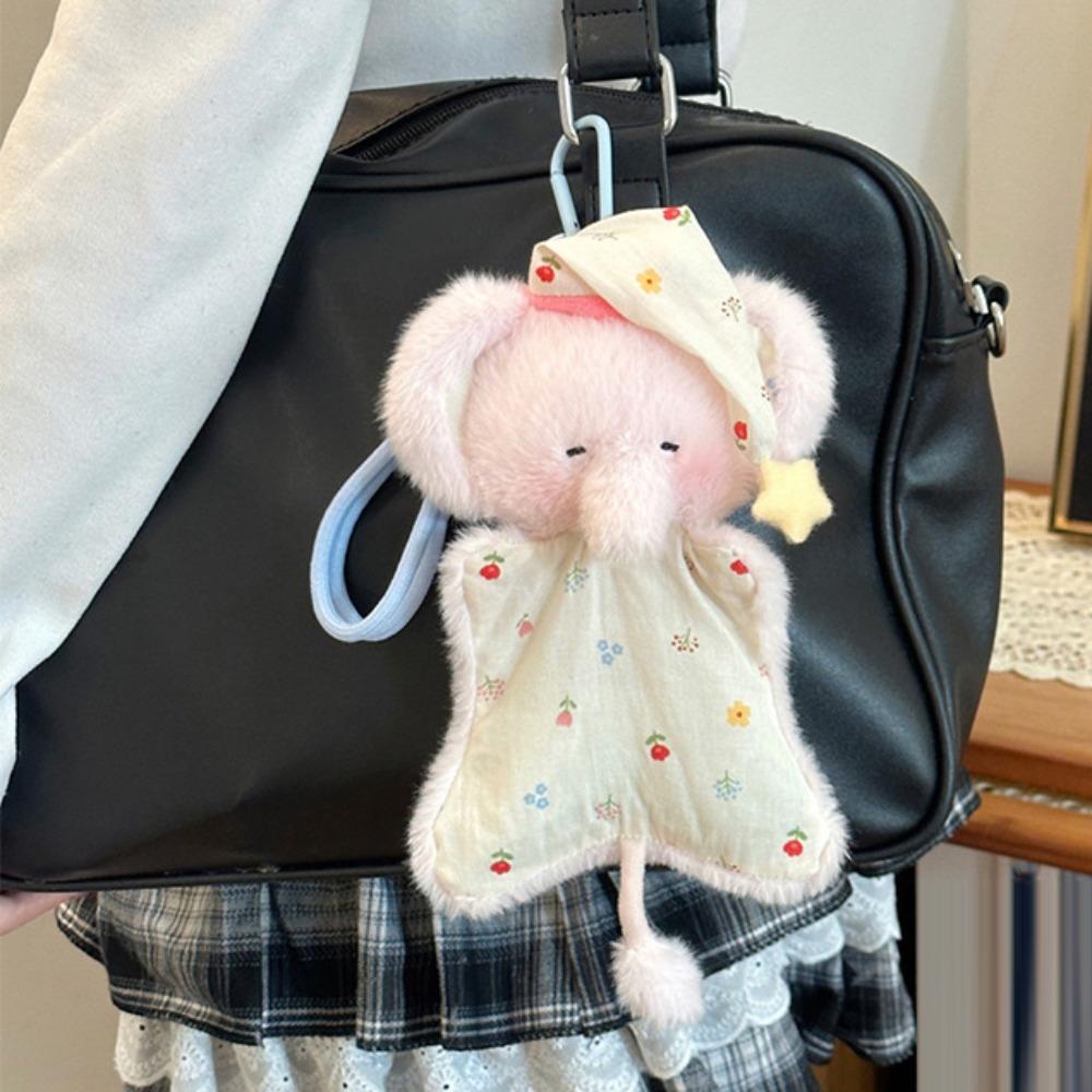 

Soft Elephant Puppet Pendant Fluffy Plush Doll Keychain Plush Seal Pendants Hanging Ornaments style 2