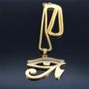 Collane con Catena Occhi Egizi in Acciaio Inossidabile Uomo Statement Mitologia Occhio di Ra Horus Simbolo Collana Gioielli bijoux femme N4540