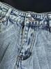 Shorts en jean déchirés taille haute à franges pour femmes style européen et américain 2024