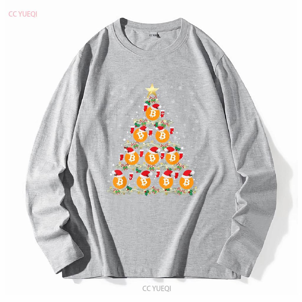 BEST Dark Retro Bitcoin Christmas Tree Crypto LOver S 5XL T Shirt vintage Washed Stylish Casual graphic Soft designer clothes