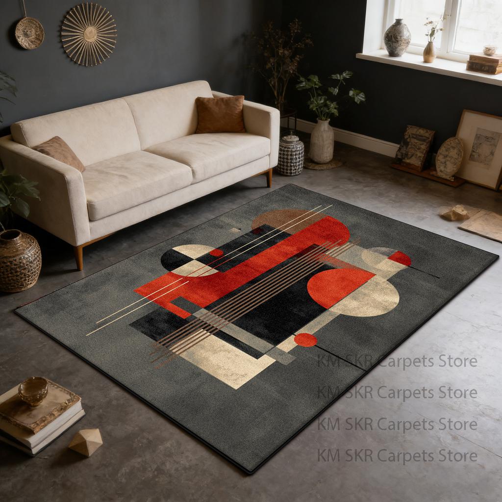 Modern Geometric High-end Large Living Room Sofa Carpet Washable Non-slip Kitchen Rug Decoration Bedroom Soft Fluffy Mat 200×300