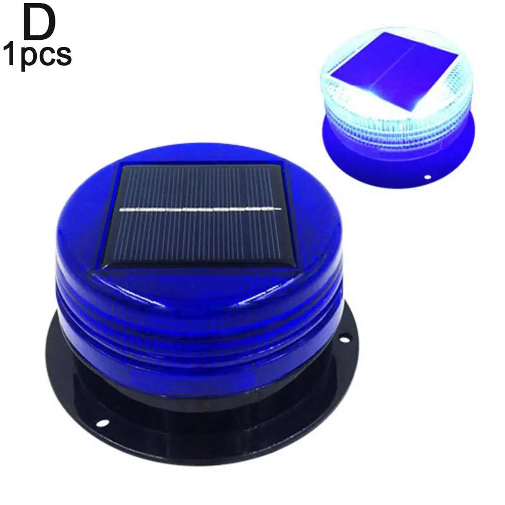 Solar Power 8 LED Magnetic Warning Light for Car Truck Vehicle Strobe Beacon Amber Lamp Emergency Signal Automatic Sensor Q4D4