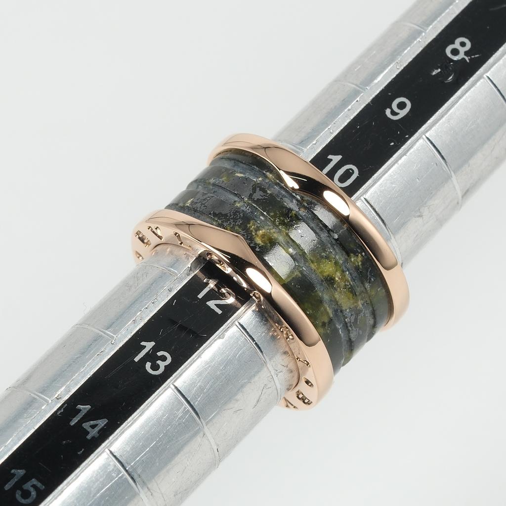 BVLGARI B-zero1 4-band Bowenite Ring Be zero one K18 Pink Gold #6.0(US Size) 6.5g Women Used