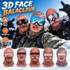 Funny 3D Face Balaclava Hat Full Face Covering Hood Balaclava Motorcycle Riding Skiing Face Mask Outdoor Warm Fleece Hat