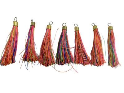 @ Handmade Silk Multicolor Thread Tussels Q646 VD-825-60%OFF
