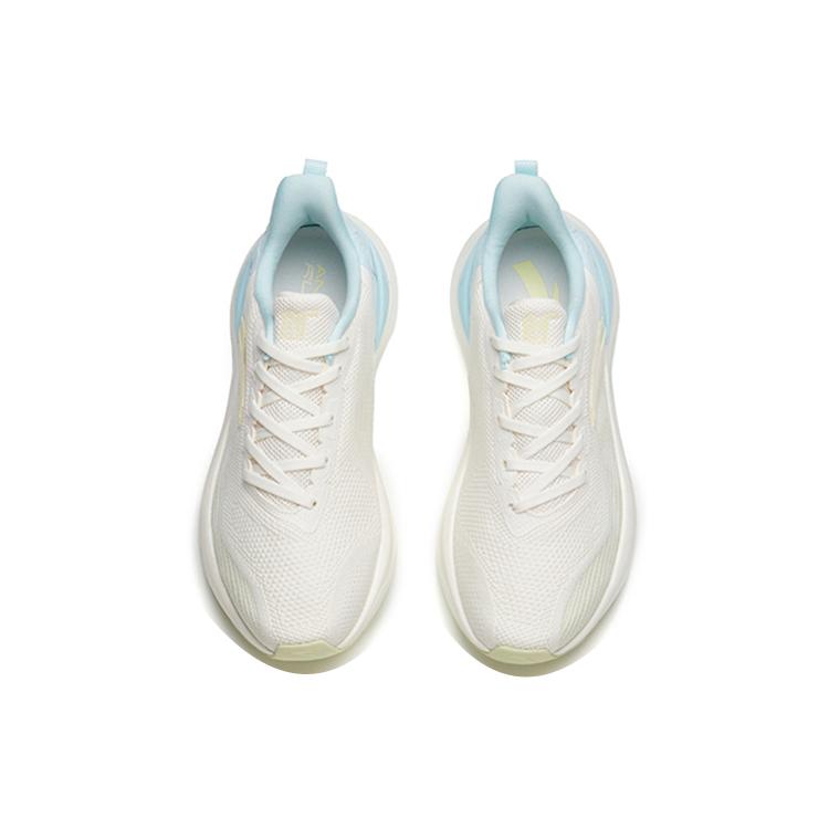 New Anta 2.5 Cushioned Wear Resistant Breathable Lightweight Low Top Running Shoes Women's White Green Blue 122235582-4