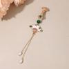 Long Tassel Chinese Style Brooch Electroplating Retro Lotus Brooch  Party Jewelry