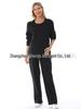 Maternity Fashion Spring/Autumn Two-Piece: Breastfeeding-Friendly Sweatshirt & Wide-Leg Pants Set for 2025