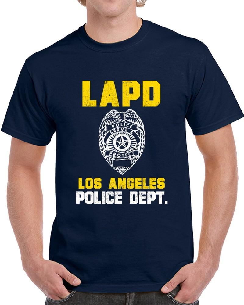Inspirované tričko LAPD (Los Angeles Police Department) s vlastním designem pro město, unisex
