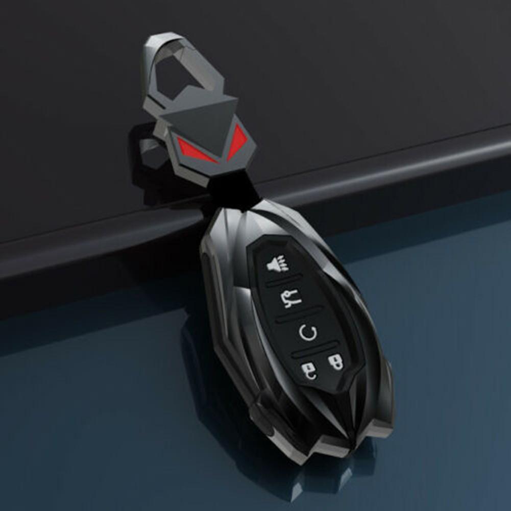 

Металлический чехол для ключа автомобиля для Chevrolet Camaro Malibu XL Cruze Trax Bolt EV 5 Buttons чёрный