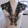 Lace Trim Flower Rhinestone Patch Elegant Lace Bodice Applique Sew On Patches  Dress Decoration