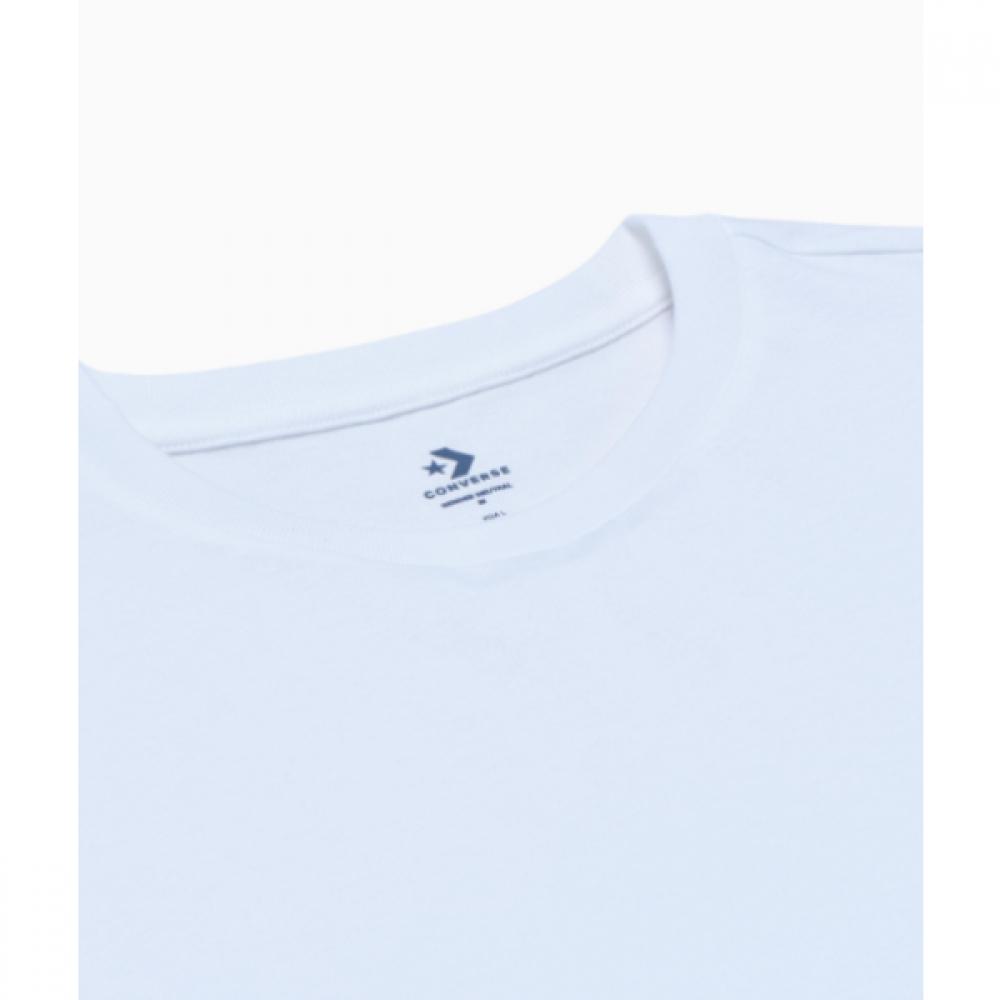 Converse Seoul CiTy Bungeo Bread Back PrinT ShorT Sleeve T shirT Oversized whiTe