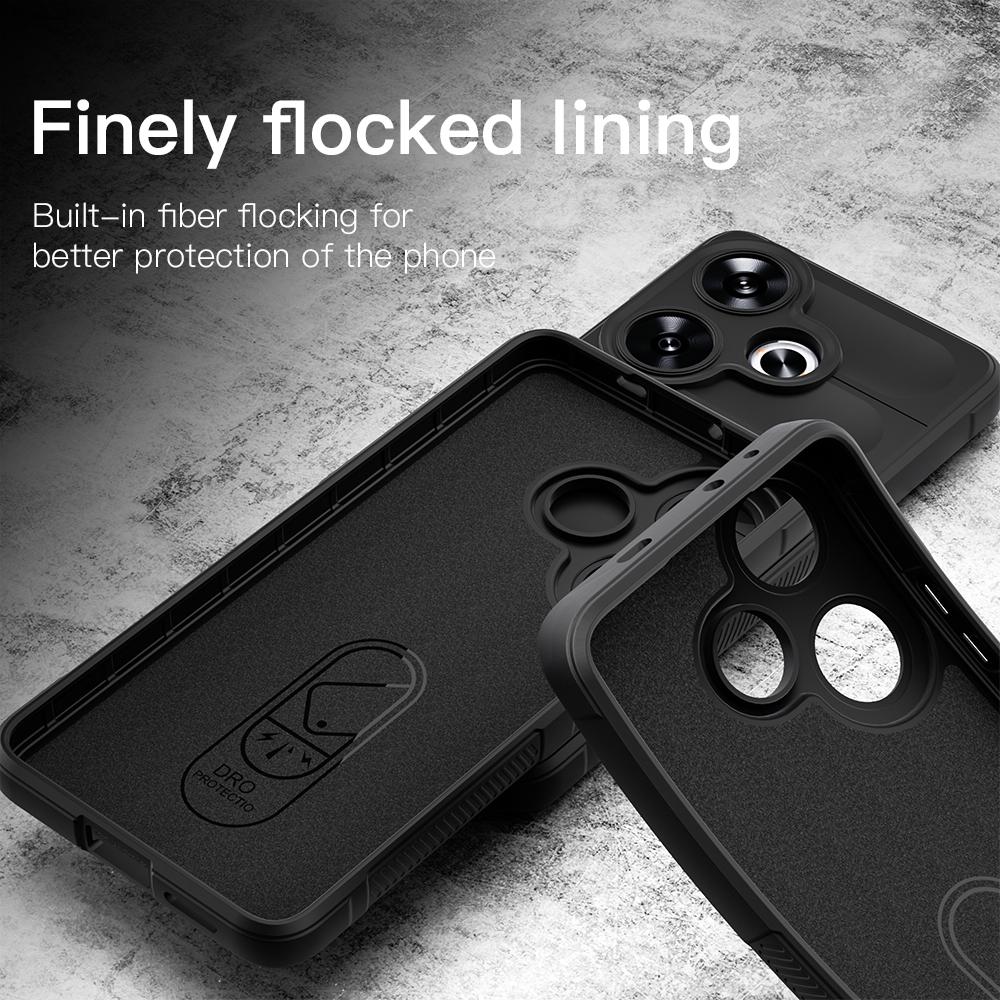 KEYSION Shockproof Case for Xiaomi POCO M6 4G Anti-skid Soft Silicone Phone Back Cover for Xiaomi Redmi 13