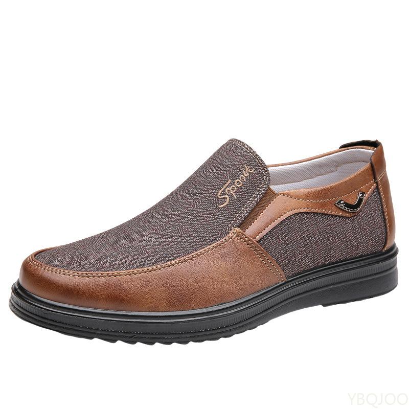 Fashion Men Canvas Summer Classic Casual Comfortable Shoes ightweight Breathable Walking Flats Fashionable versatile soft-soled shoes
