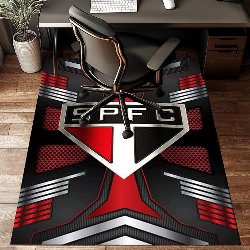 Pau-lo Fc Emblem Printed Office Carpet Chair Cushion Entryway Rug, Rugs for Living Room, Bedroom Christmas gifts