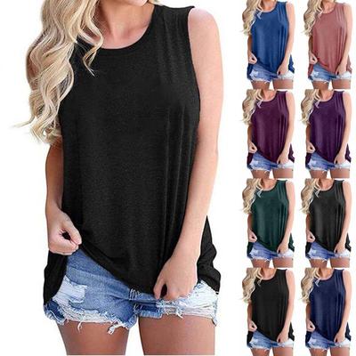 2020 Trendy Women's Solid Color Vest - European and American Style Casual Wear