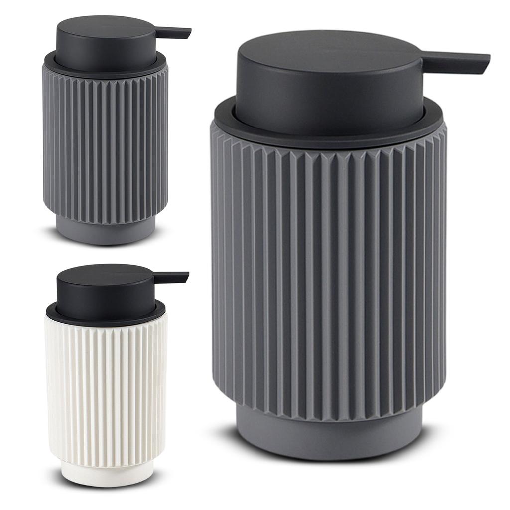 Plastic Accordion Soap Dispenser, Round Bottle for Hand Soap or Dish Soap, Design