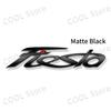 Logo de Metal Cromado 3D Fiesta Letra Carro Styling Para-lama Lateral Porta-malas Traseiro Adesivo Decalque Emblema Para Fiesta Emblema MK3 MK4 MK5 Acessório