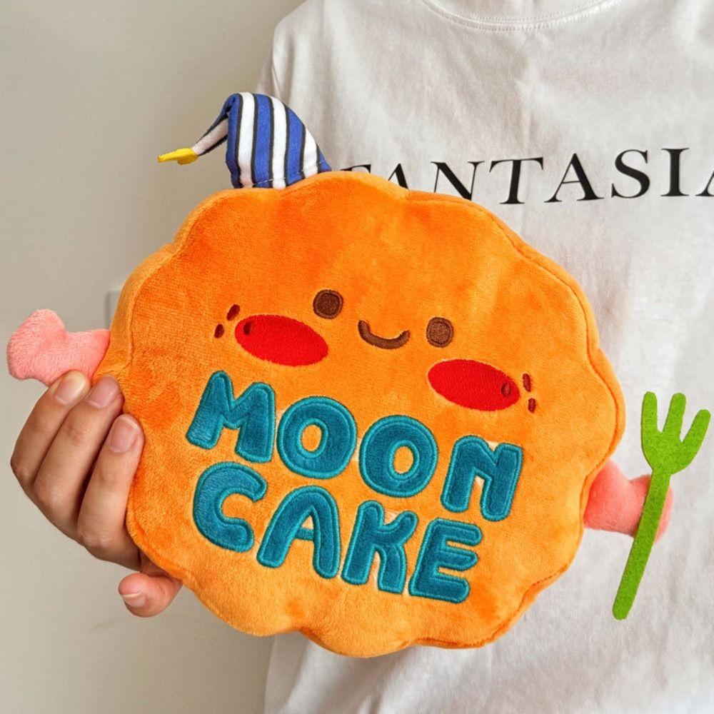 Fluffy 3D Simulation Mooncake Pillow Mid-autumn Festival Moon Cake Stuffed Toy  Home Decor