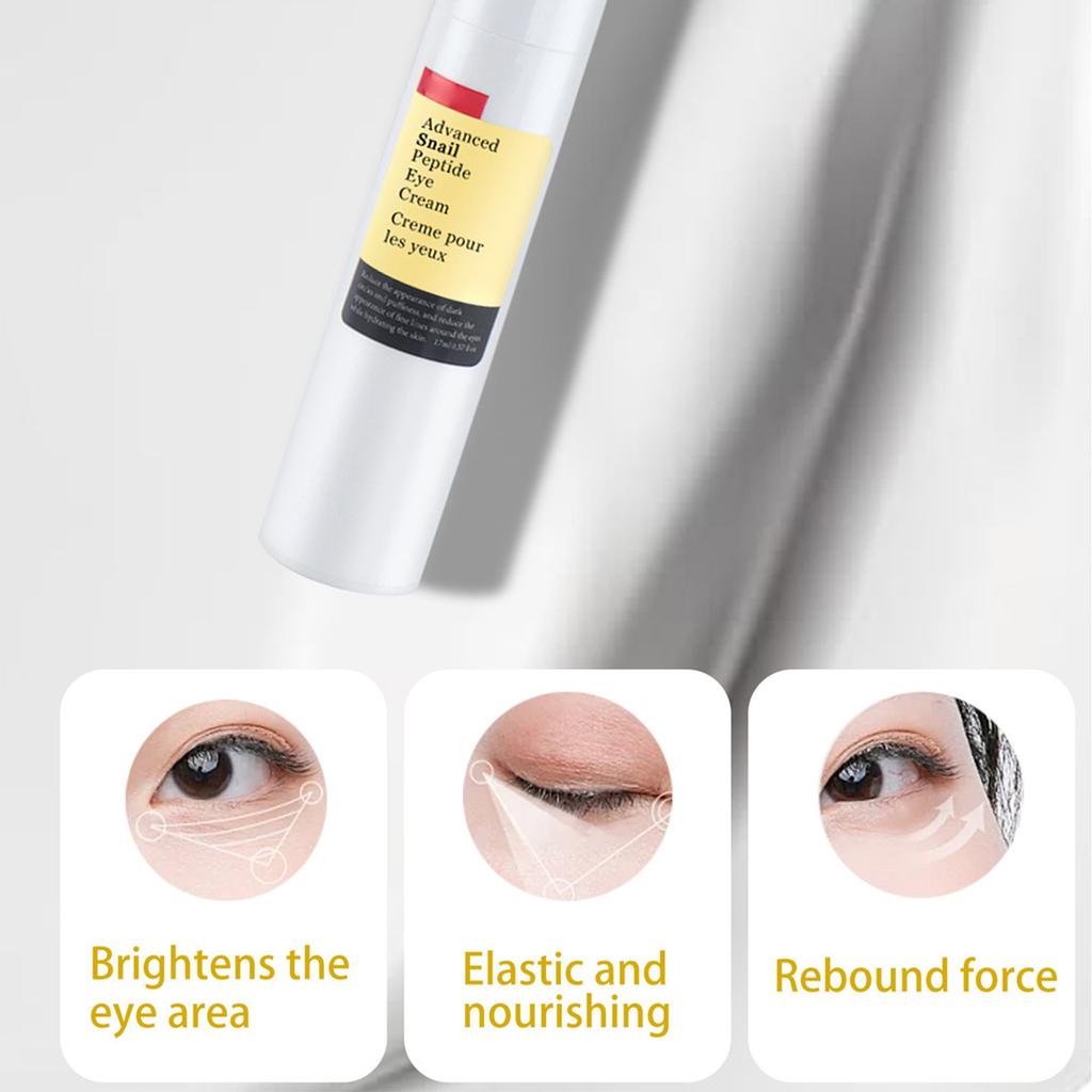 Peptide Eye With 73.7% Mucin And Niacinamide, For Dark Circles And Puffiness, Reduces Wrinkles And Fine Lines 17ml